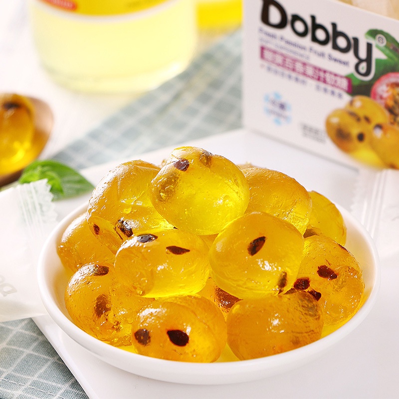 Dobby/哆比爆漿果汁軟糖椰子百香果陳皮果芒果獨立包裝生日禮物4盒