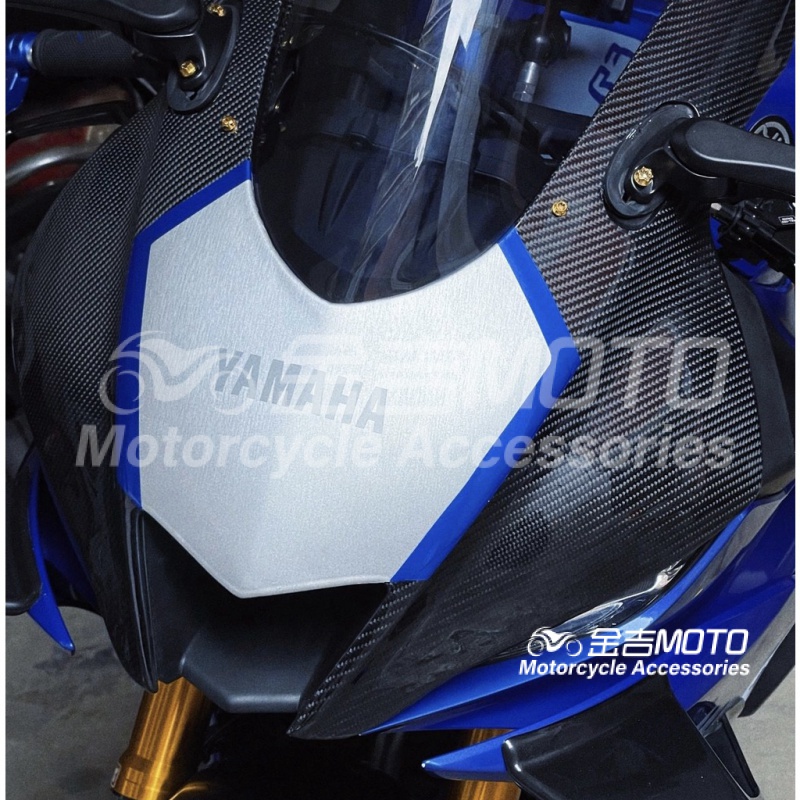 【金吉MOTO】YAMAHA R3 R25 19-23年改裝瞇瞇眼麵罩 R3改R6麵罩R6麵罩 仿R6頭罩 水转印