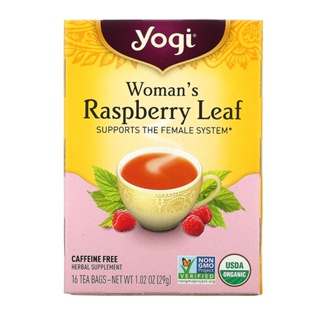 美國 Yogi tea有ji覆盆子葉草本茶暖宮緩解生理期無咖啡因16包