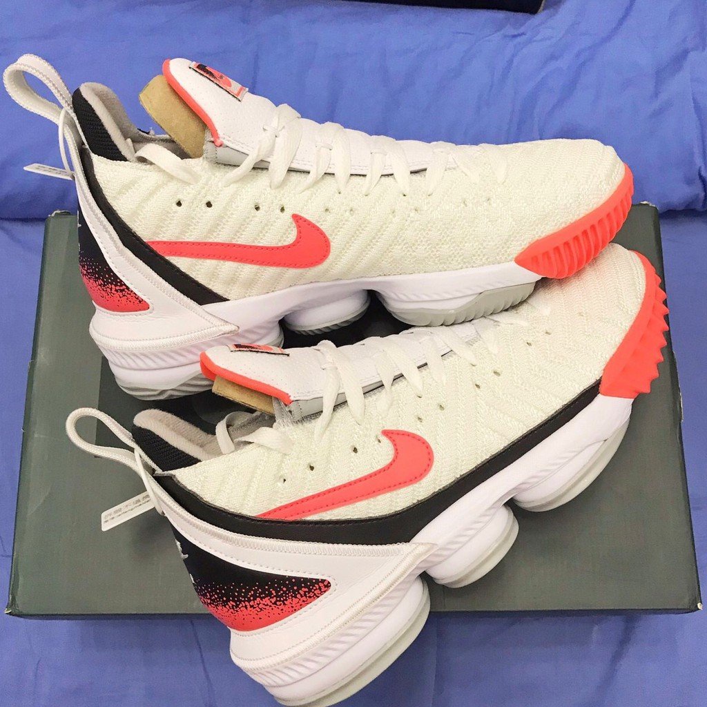 Nike LeBron 16 Hot Lava 勒布朗16 籃球鞋 熱熔巖 白粉色 CI1521-100