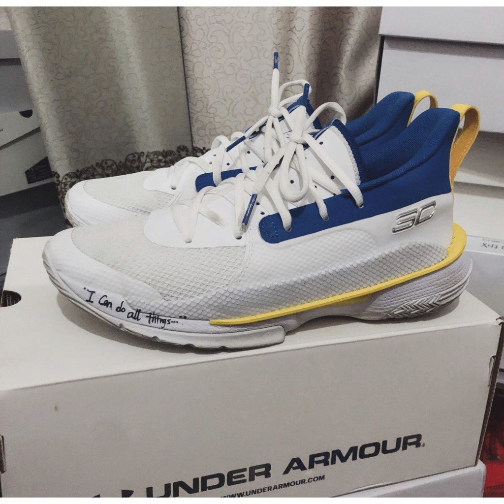 Under Armour Curry 7 Team 白 籃球鞋 運動鞋 3023300-106