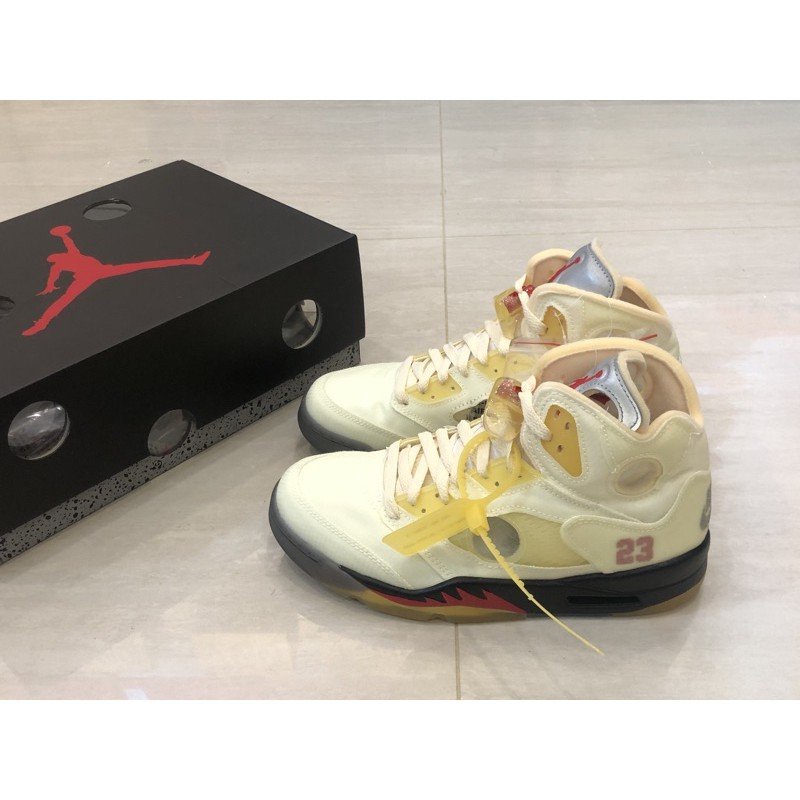 Air Jordan 5 x Off White Sail 白帆 流川楓DH8565-100