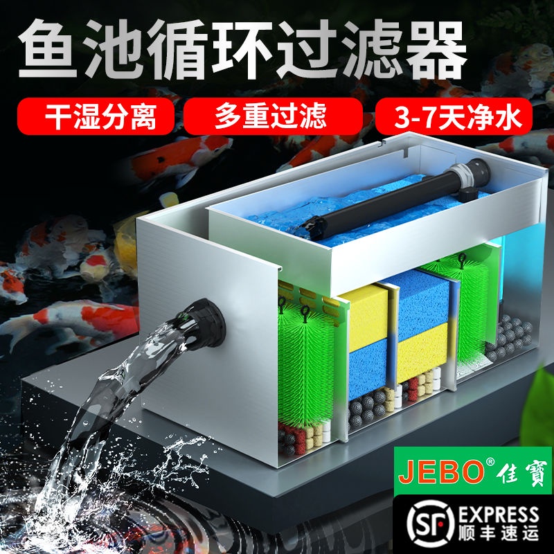 優選/下殺 魚池水 過濾系統大型錦鯉池凈水過濾器室外水池外置凈化過濾箱