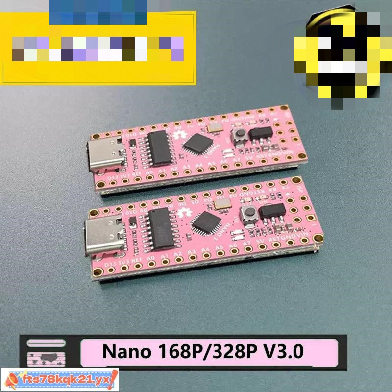 【店長推薦】電子件#Arduino nano V3 Atmega328P單片機核心板 焊接開發板改進版模塊