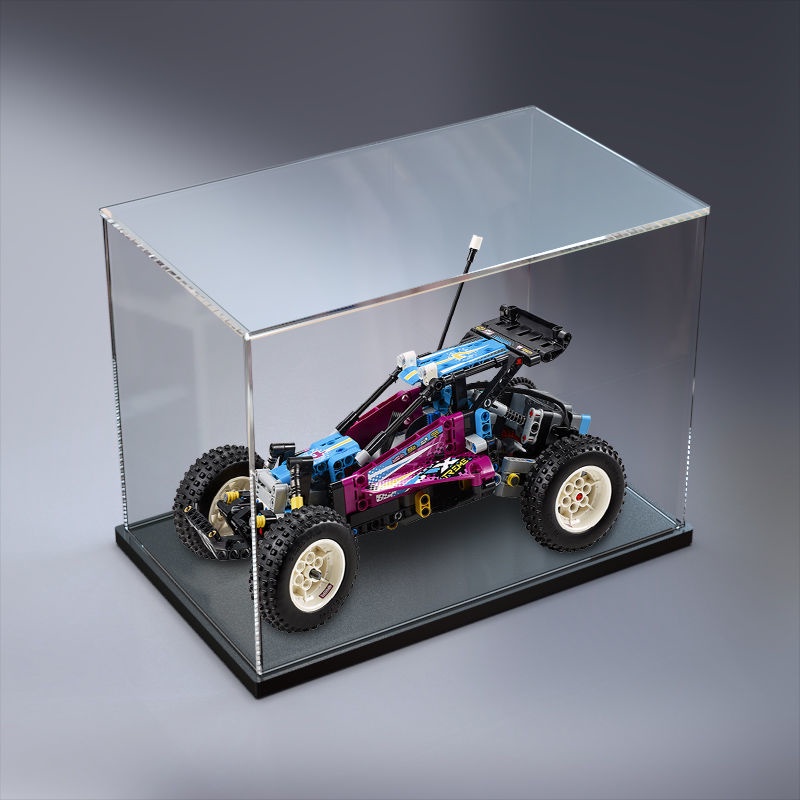 桃園發貨#亞克力收納盒適用樂高 42124 遙控越野車賽車拼裝模型玩具展示盒