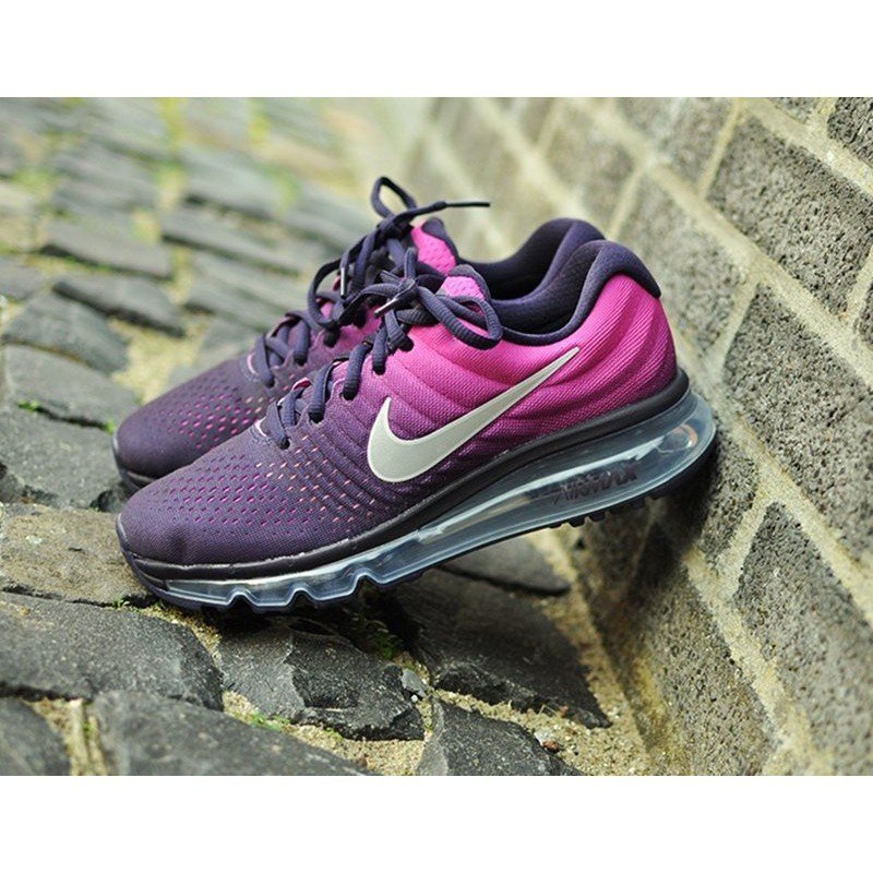 NIKE AIR MAX 2017 3M 反光 全氣墊 飛線 紫紅 紫銀 輕量 銀勾 慢跑 女鞋 851623-500