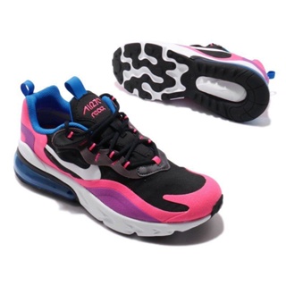 NIKE AIR MAX 270 REACT 黑桃紅 休閒慢跑 繽紛 大氣墊 女鞋 BQ0101-001