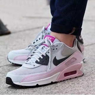 NIKE WMNS AIR MAX 90 ESSENTIAL 灰粉 慢跑 女神 白粉 網面 女鞋 616730-112