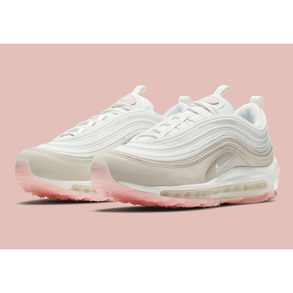 Nike Air Max97 White Pink 大氣墊 休閒運動 淡粉色女鞋CT1904-100