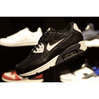 NIKE WMNS AIR MAX 90 ESSENTIAL 黑白 白勾 皮革 網面 慢跑鞋 女鞋 616730-023