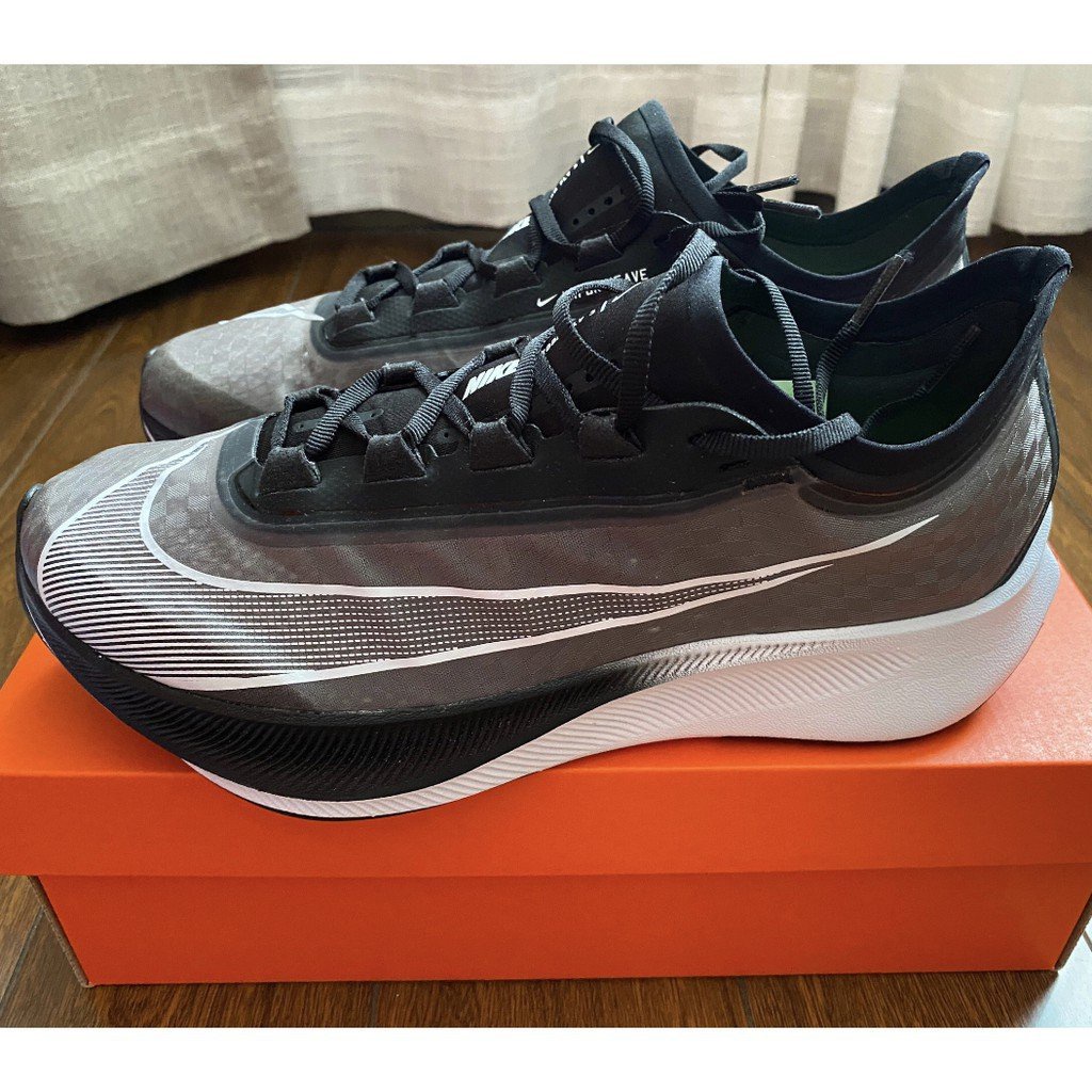 Nike Zoom Fly 3 黑白黃 馬拉鬆 跑步鞋 運動鞋 AT8240-007