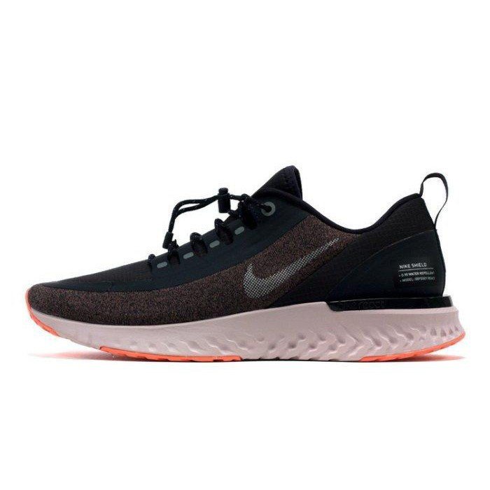 Nike ODYSSEY REACT SHIELD 反光防潑水慢跑鞋 AA1635-002 黑粉橘