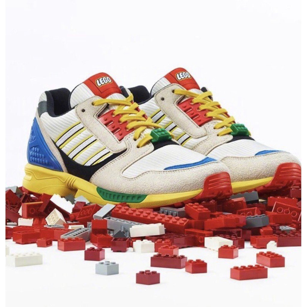 LEGO x adidas origina ZX 8000 樂高 白黃藍 運動鞋 跑步鞋 FZ3482