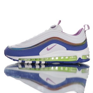 NIKE WMNS AIR MAX 97 ESSENTIAL 復古氣墊百搭休閒運動慢跑鞋「白藍紫」CJ0591-100