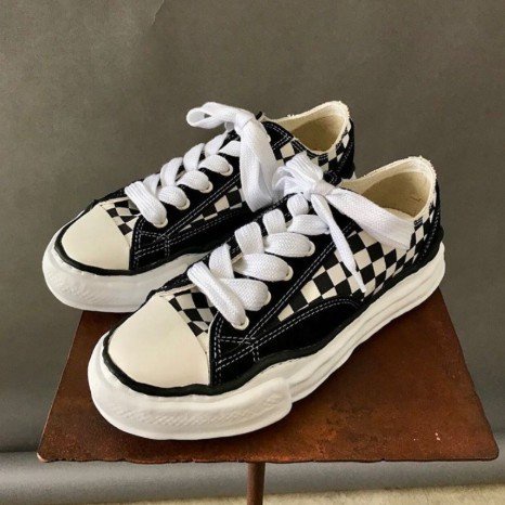 MIHARA YASUHIRO OG SOLE CANVAS LOW SNEAKER 棋盤格