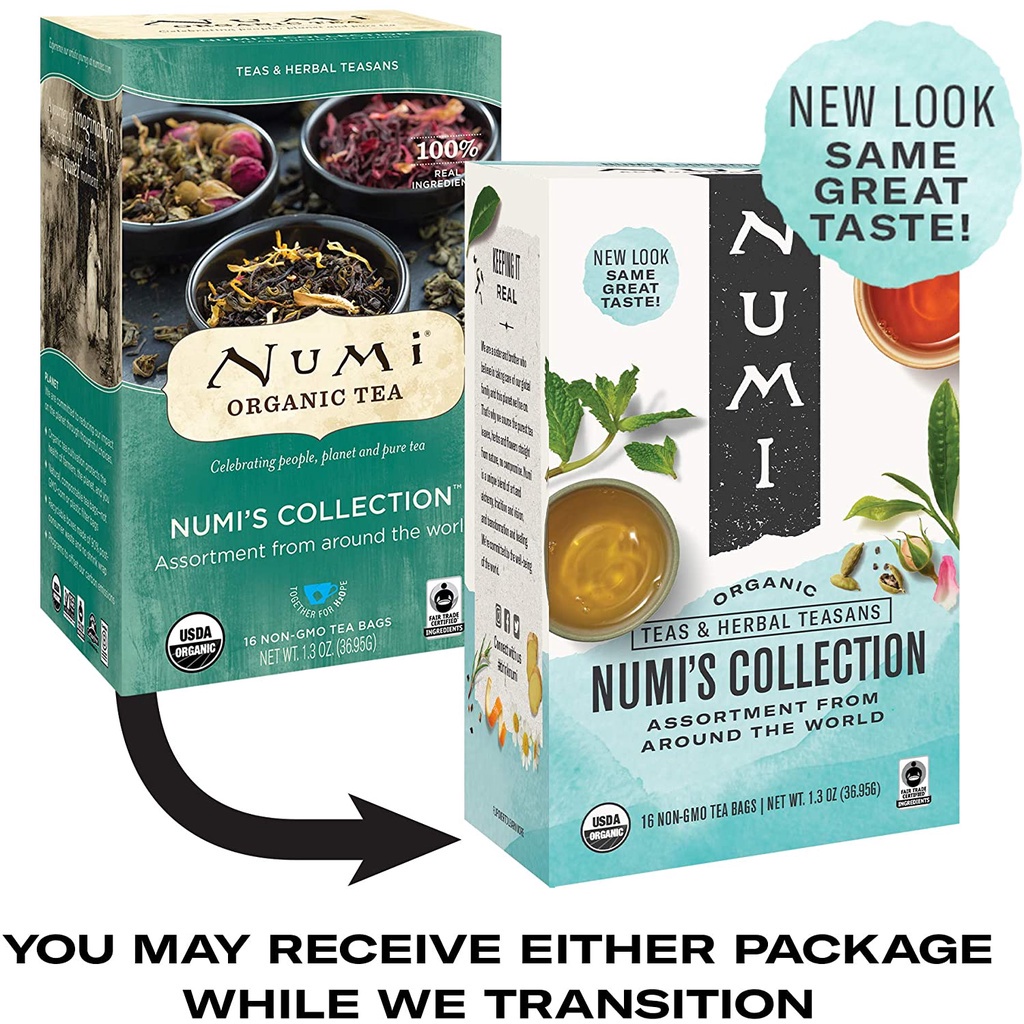 Numi Tea有.機混合草本茶葉16種禮品茶袋組合多混合裝16包