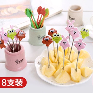🌟台灣發貨🌟 水果叉套裝水果簽一次性塑料家用吃蛋糕甜品叉點心野餐必備小叉子