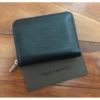 二手 Louis Vuitton LV M60152 黑色 EPI 水波紋 拉鍊零錢包 多色可選