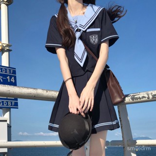 【砂糖の時光】【深海】日係原創jk水手服紺色校供中間服海軍風正統jk製服套裝