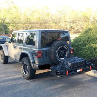【現貨熱銷】愛揚越野暢玩車尾行李框可折疊車載拖車行李框後掛式方口拖車框