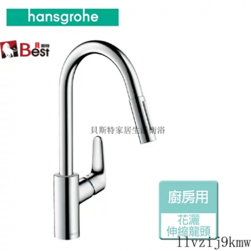 德國Hansgrohe Focus M41 240伸縮廚房水龍頭 兩段出水  廚房水龍頭31815