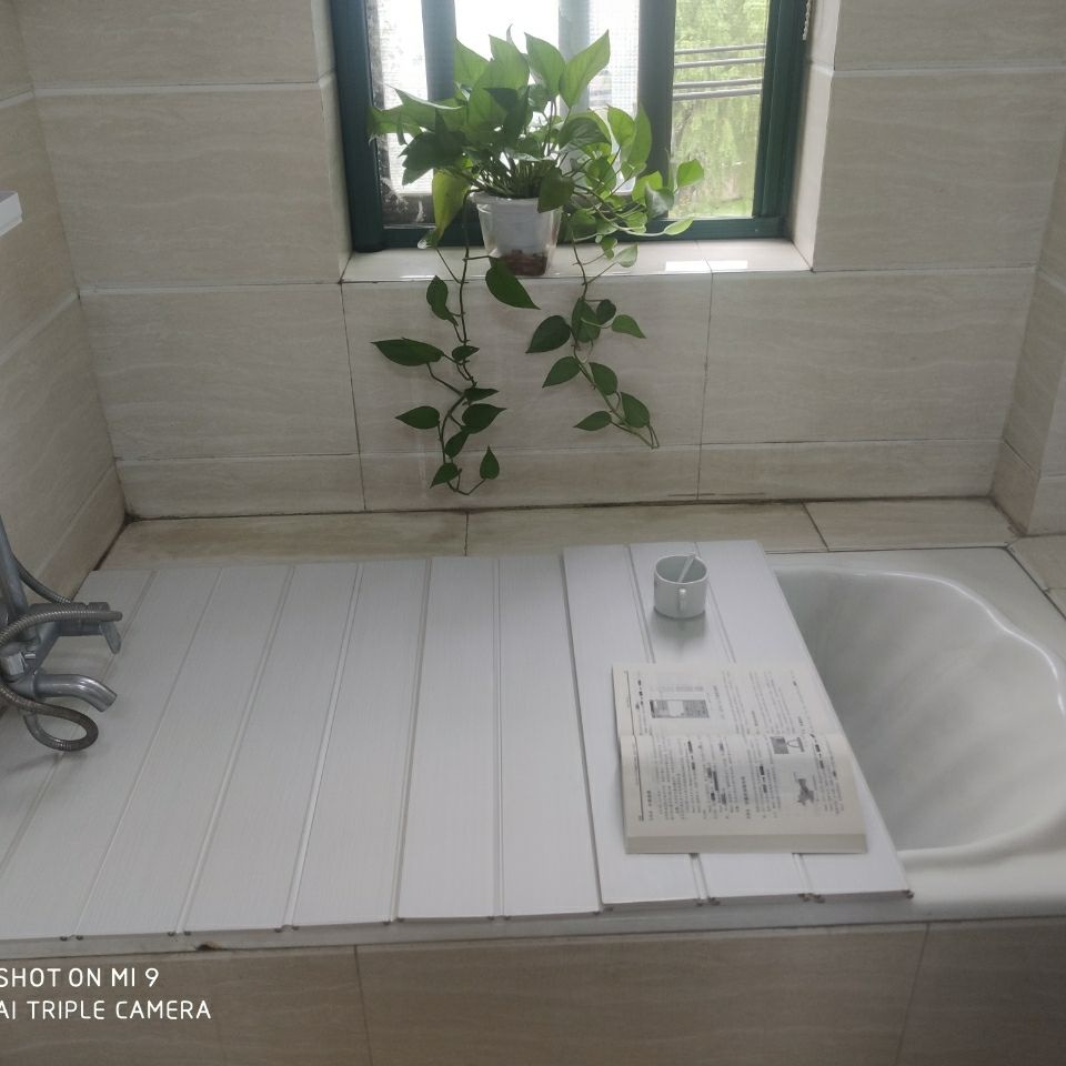 折疊式浴缸置物架浴室防塵保溫蓋浴缸蓋板洗澡盆蓋