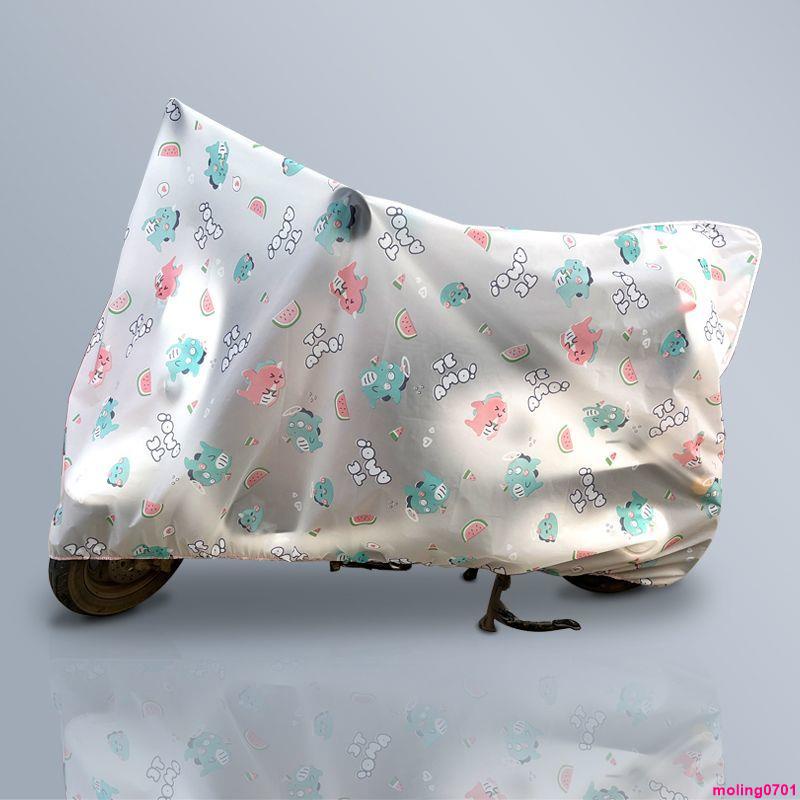騎行配件✨電動車防雨車罩透明防水防塵耐臟電動車全罩通用加厚防曬卡通套
