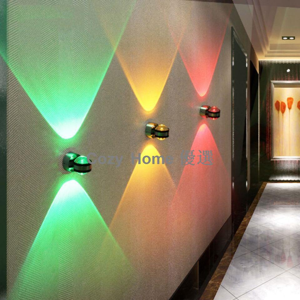 ✤✙網紅LED壁燈光鏡球形簡約水晶床頭燈客廳走廊電視背景墻燈彩球燈