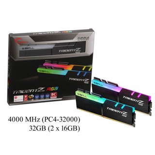 G.Skill Trident Z RGB 32GB(2x16)DRAM DDR4-4000 桌上型記憶體(平行進口)