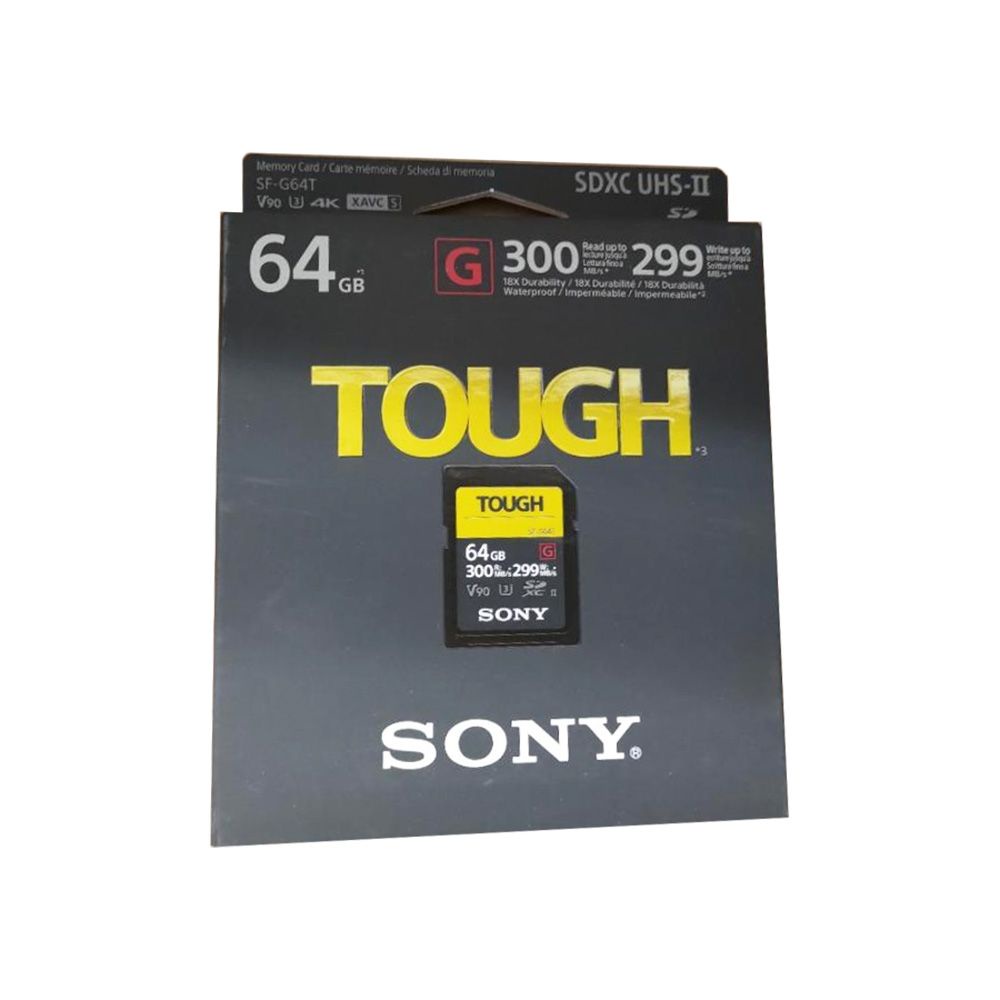 索尼 Sony 64GB SF-G 系列 TOUGH UHS-II SDXC 記憶卡 SF-G64T(平行進口)