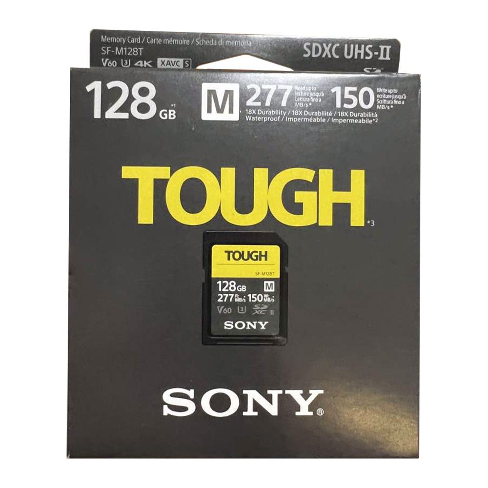索尼 Sony 128GB SF-M 系列 TOUGH UHS-II SDXC 記憶卡 SF-M128T(平行進口)