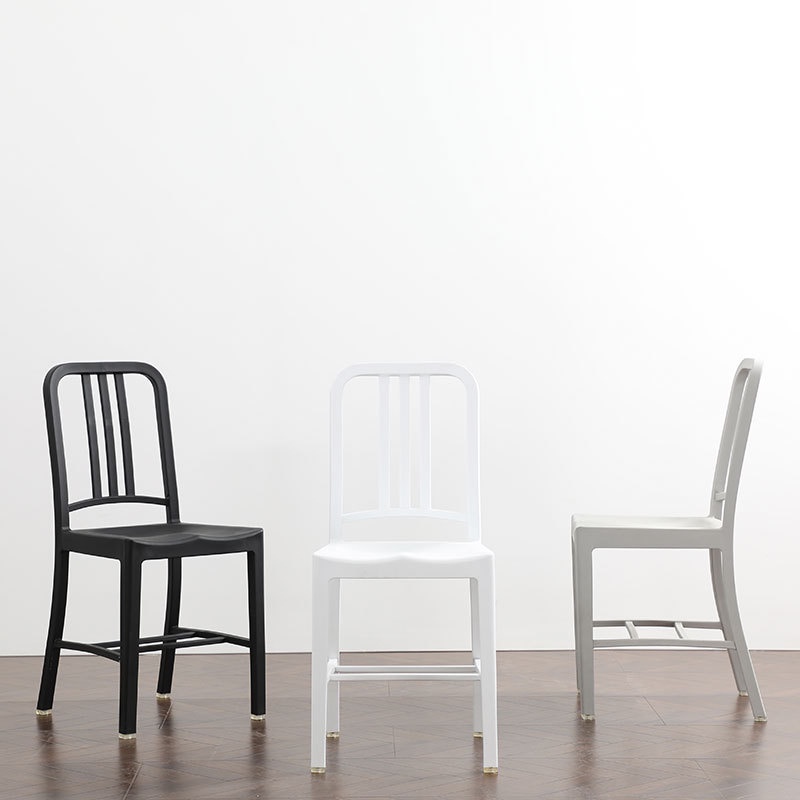 【熱銷】海軍椅戶外休閒椅咖啡廳餐椅彩色塑料會議洽談職員椅簡約工業椅子