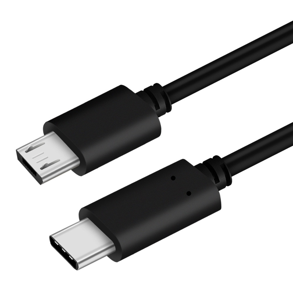 USB Type-C 轉 Micro USB公 數據線充電線傳輸線 USB 3.1  1m 黑色  Android 1米