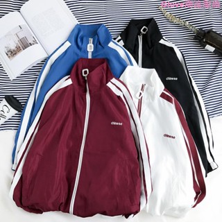 秋季短外套女原宿風春秋新款bf外套女韓版寬松學生薄款棒球服女潮 韓版 寬鬆 大尺碼 外套女 春秋薄款 百搭 長袖上衣