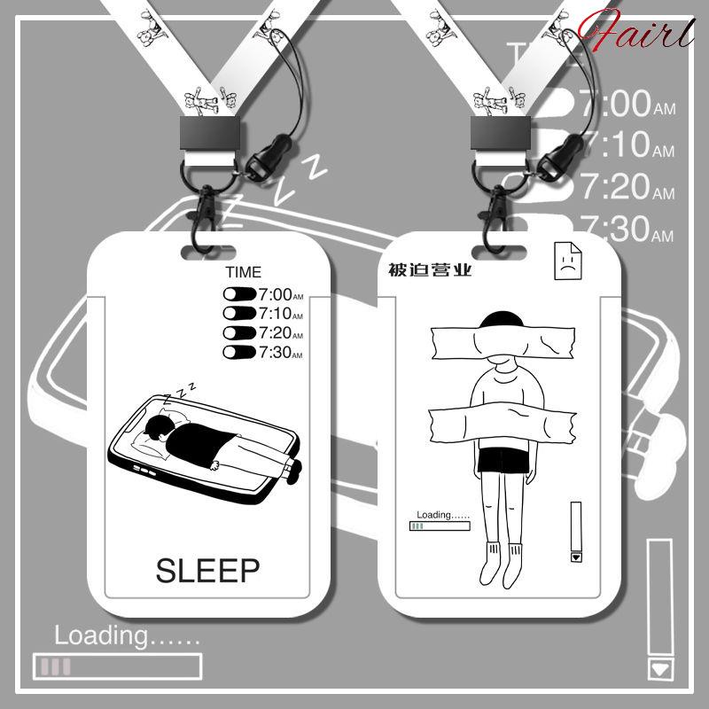 卡通證件套 伸縮掛脖證件套 悠遊卡卡套 識別證套 學生證件套 門禁卡套 創意個性學生校園卡套飯卡帶掛繩掛脖地鐵保護套