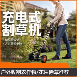 【現貨熱銷】農用打草機小型家用割草機手推式大功率電動除草機鋰電池除草神器
