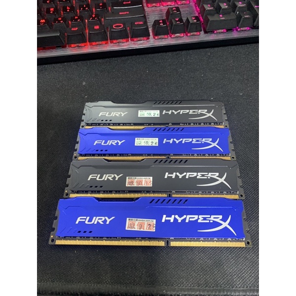 金士頓 HyperX FURY HX318C10F/8 DDR3-1866-8GB*4 32g 二手良品