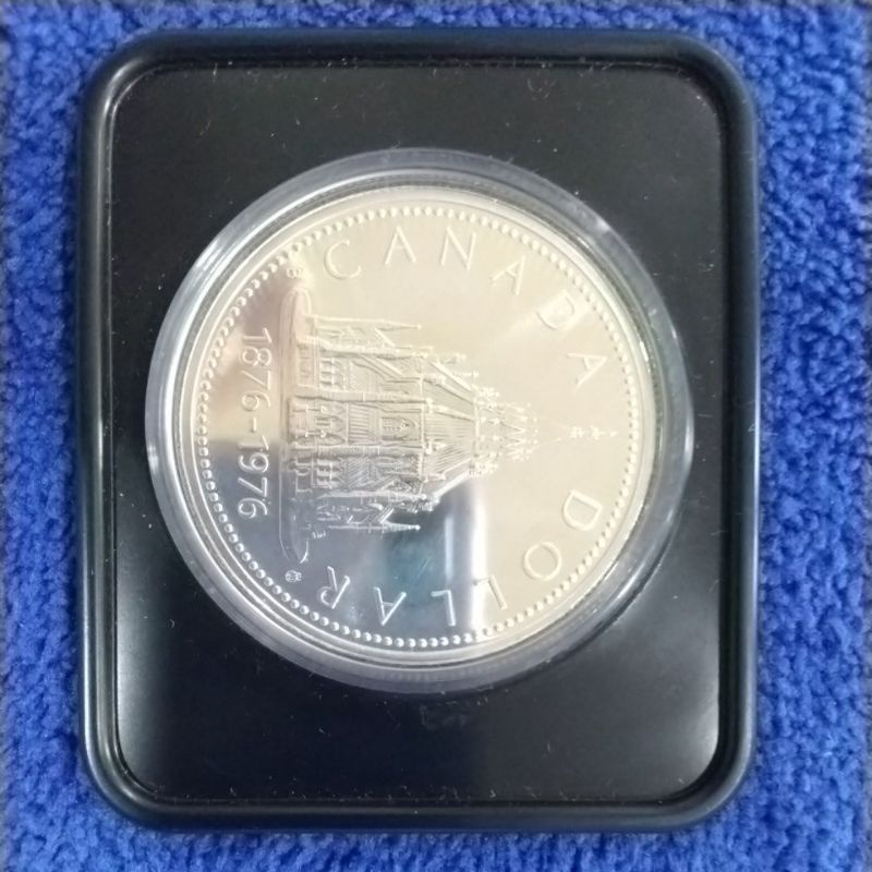 1976年加拿大國會山莊落成100周年紀念銀幣(R4.6)