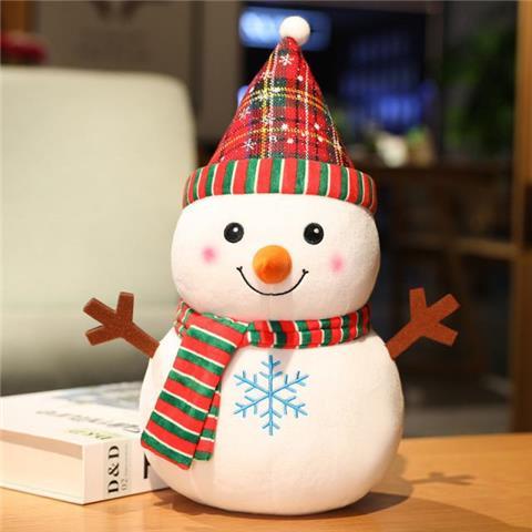2024新款 可愛圣誕老人公仔麋鹿雪人玩偶毛絨玩具圣誕節活動裝飾小禮物禮品