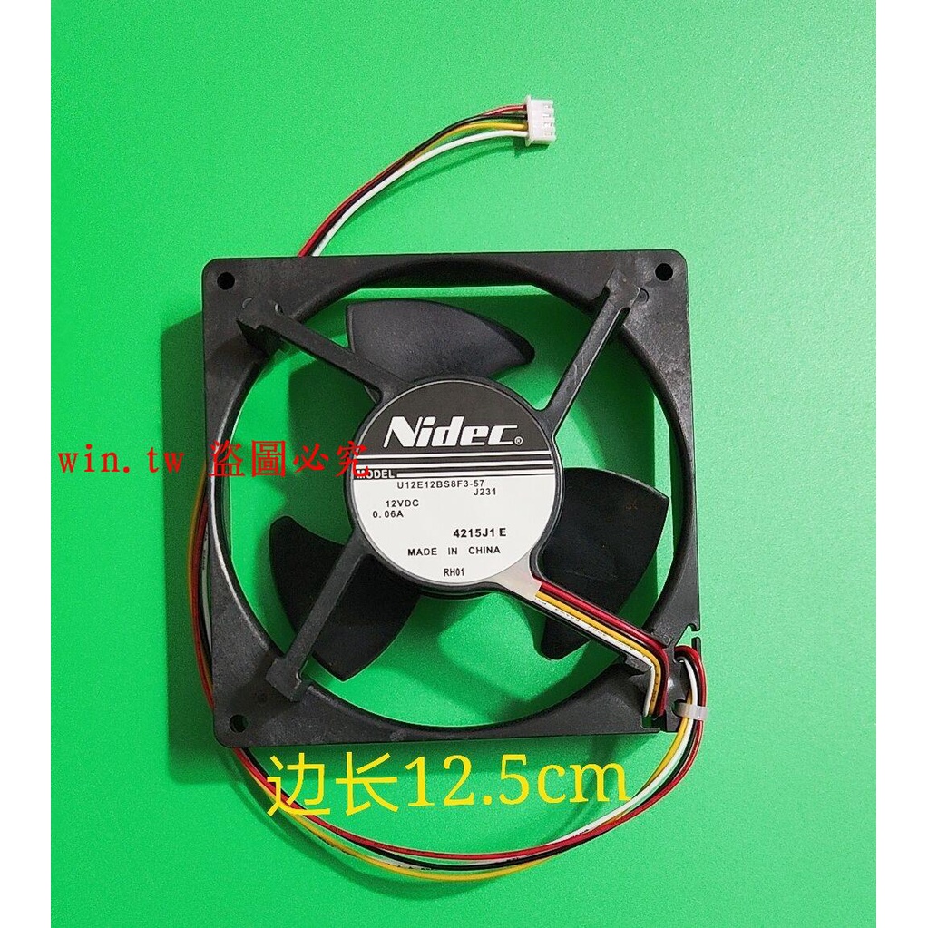 配件#NIDEC U12E12BS8F3-57 J232 DC12V 0.06A 冰箱風扇