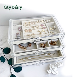 Acrylic jewellery organizer boxe