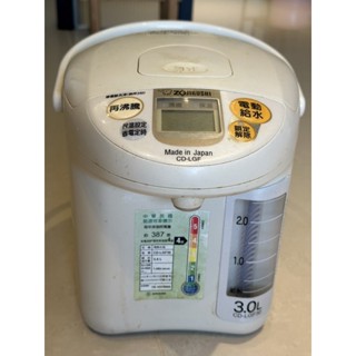 ZOJIRUSHI 象印 日本製 3公升寬廣視窗微電腦電動熱水瓶(CD-LGF30)