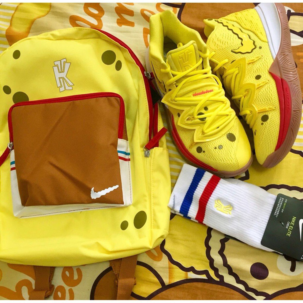 Nike Kyrie 5 Spongebob 海綿寶寶 歐文5 CJ6951-700 黃色