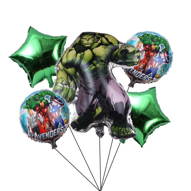 復仇者聯盟超級英雄綠巨人浩克超人鋼鐵俠美國隊長鋁膜氣球套裝