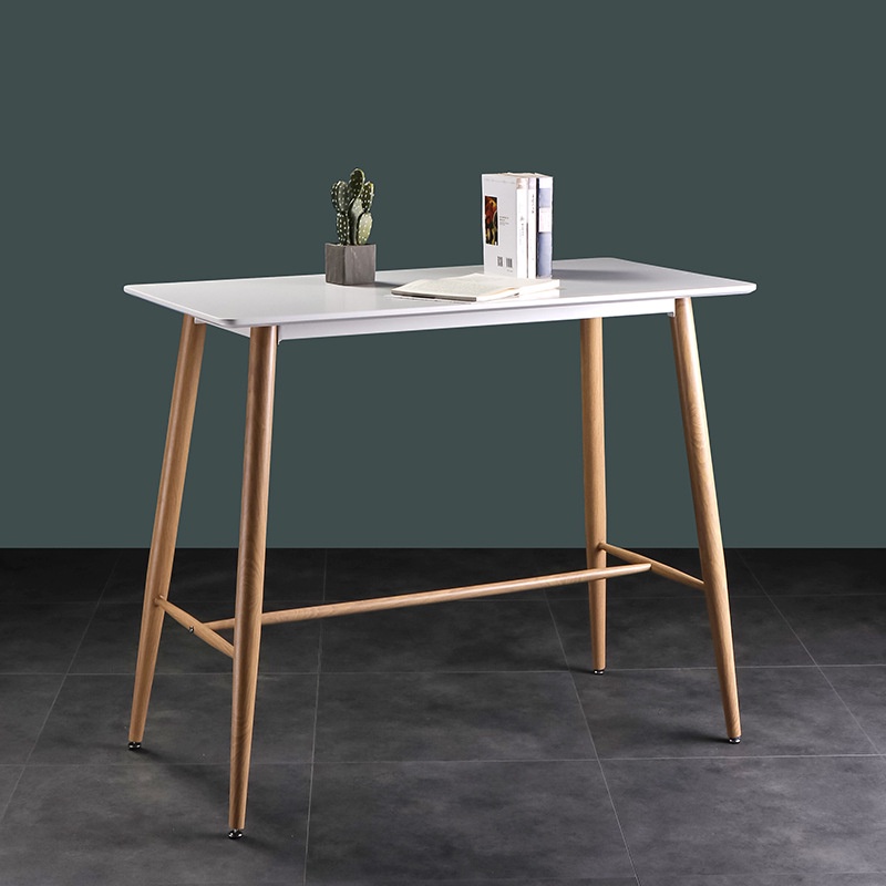 【簡約】小戶型吧臺桌長方形吧桌椅 創意設計師酒吧桌子 金屬工業風高腳桌