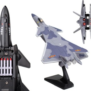 嚴選好物 模擬金屬殲20戰鬥機F22軍事殲15閤金飛機模型F16 F35收藏擺件玩具 6CNC