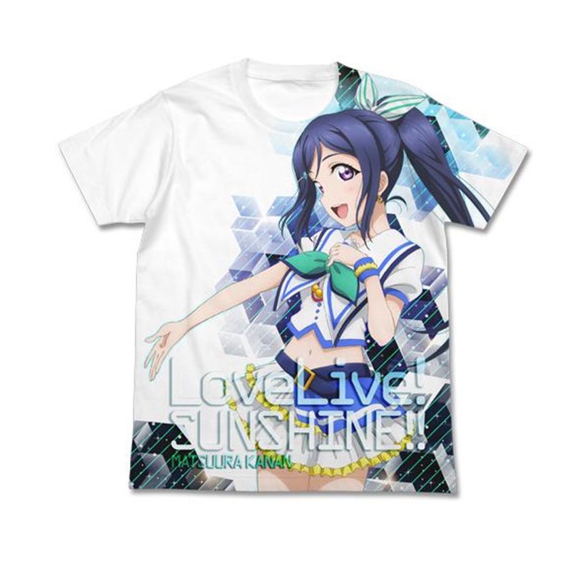 LoveLive SUNSHINE 松浦果南 水團周邊短袖T恤夏季痛衣動漫衣服