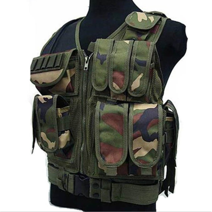 【軍需處】全配版 TAC-IV網狀戰術背心(附M4彈匣袋6個+手槍套+S腰帶)- 叢林迷彩