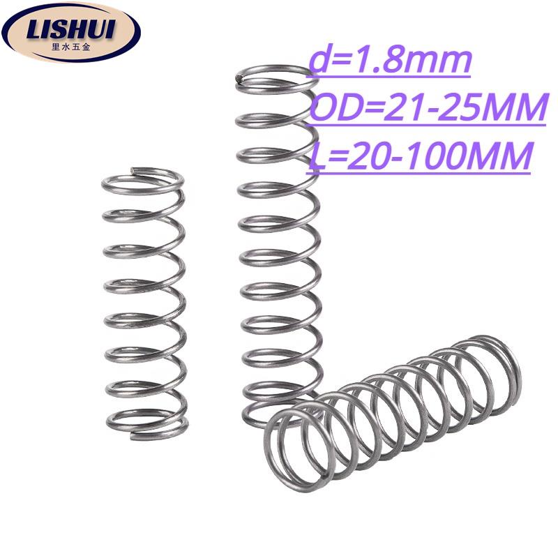 💯台灣工廠低價⚡️SUS304彈簧1.8mm*21-25mm長20-100mm彈簧高強度抗疲勞回位彈簧