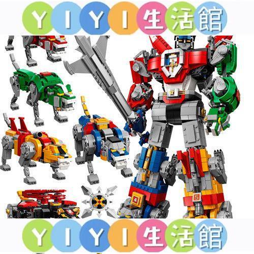 【YIYI】機甲機器人積木兼容樂高變形機器人戰神金剛百獸王機甲高難度拼裝玩具積木模型